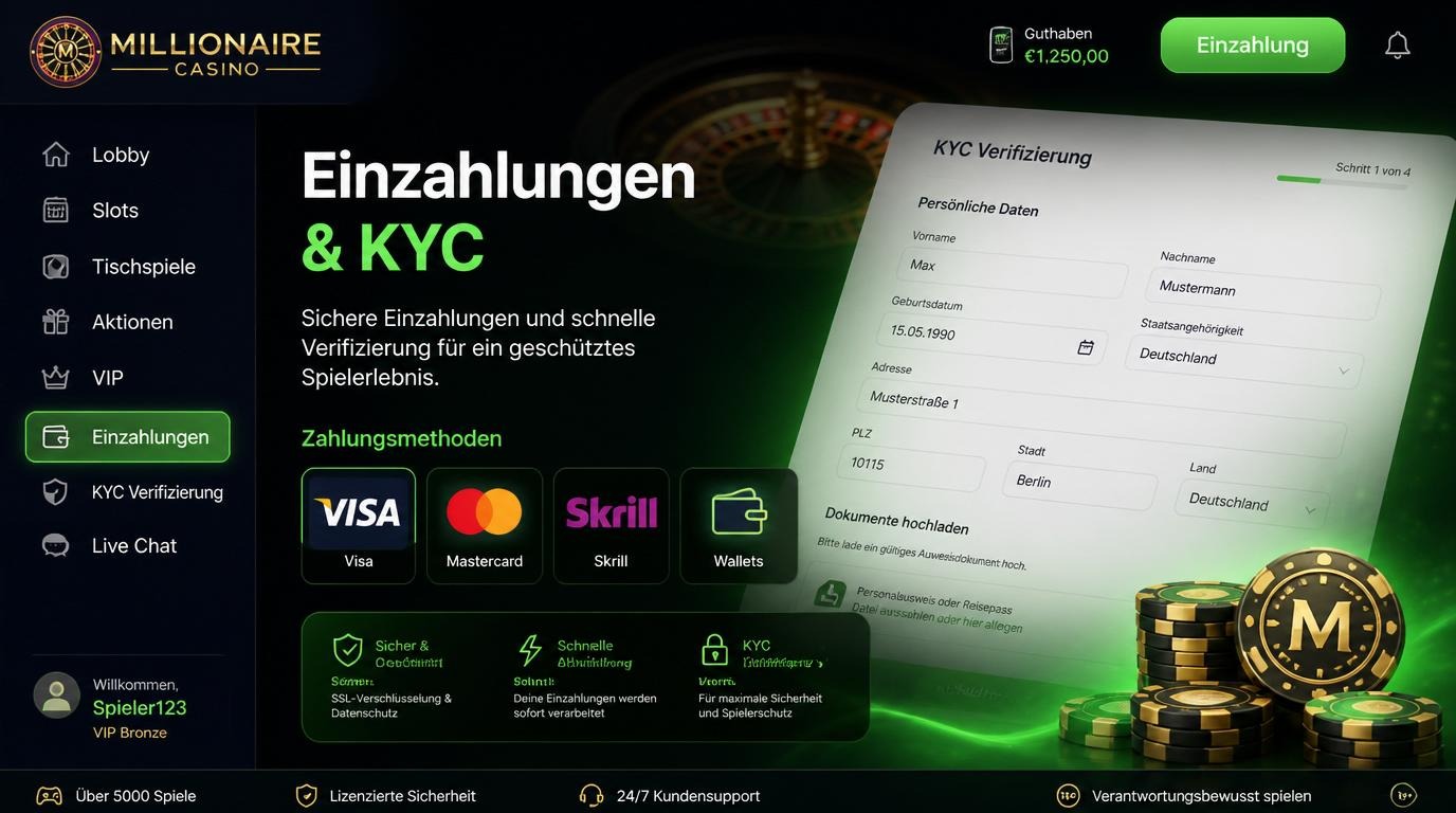 Casino Millionaire Bonuscode: Alle Details auf einen Blick